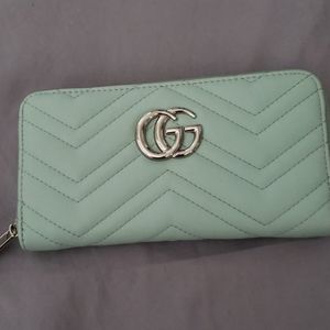Gg light blue wallet